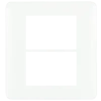 PLACA 3+3MÓD P/SOPORTE 3+3MÓD NEGRO MATE/CROM