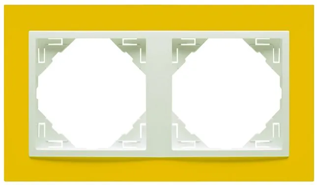 PLAQUE DOUBLE JAUNE/GLACE